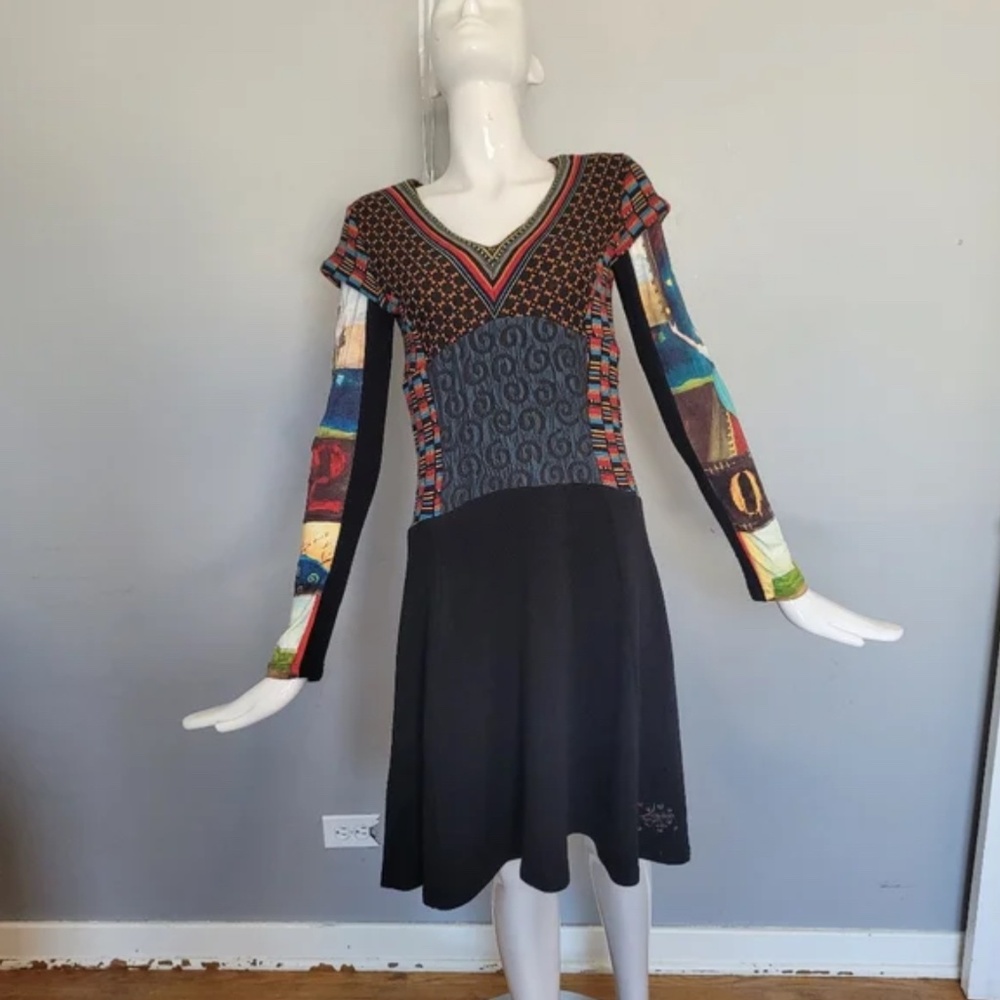 Aventure Des Toiles Sweater Dress with Circus Sleeves, VGUC, Size 4